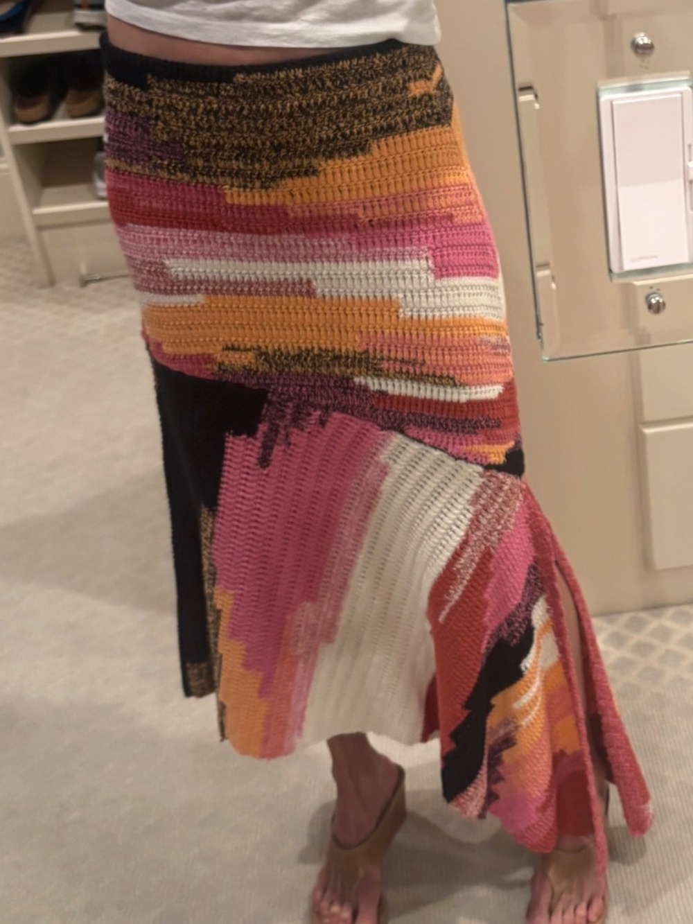 ALC Knit Crochet Sweater Skirt XS - Picture 2 of 11